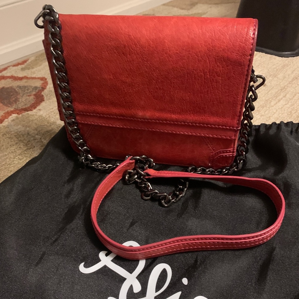 Alice&Olivia Pink Leather Clutch - Picture 2 of 14